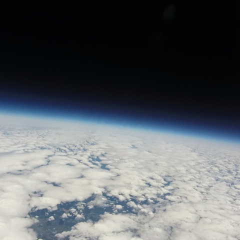 Photo of space from previous test flight