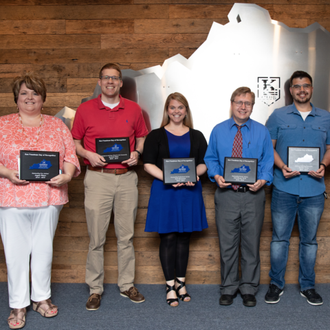 Individuals recognized with awards during the Ken Freedman Day of Recognition. 