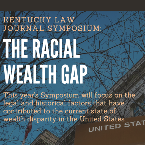 'The Racial Wealth Gap' symposium digital flyer