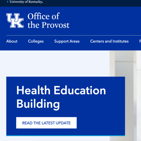 Health Education Building website screengrab