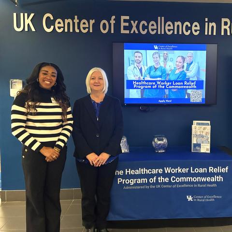 UK CERH Rural Project Manager Sierra Williams and UK CERH Director Fran Feltner. Photo by Beth Bowling.