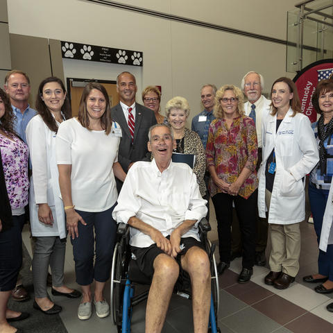 Photo of Talbott Todd and his multidisciplinary team at UK HealthCare's ALS Clinic