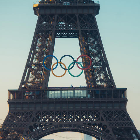 The Paris Olympic rings
