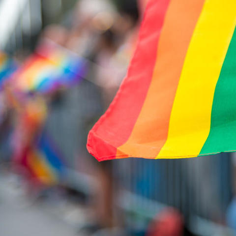 photo of rainbow flag