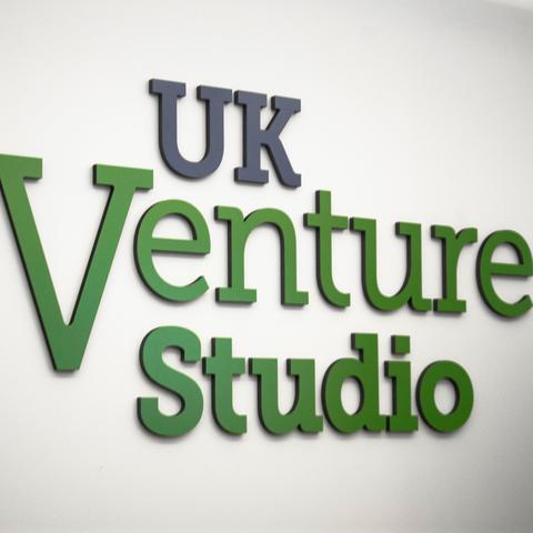 photo of UK Venture Studio signage