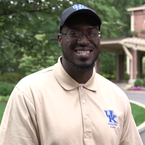 Photo of Stephan Smith, a member of the UK Grounds Crew