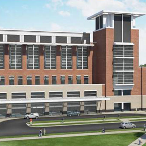 Rendering of proposed advanced ambulatory and cancer complex. 