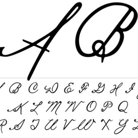 photo of detail image of capital letters in Fayette typeface by Mia Cinelli