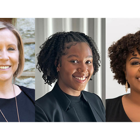 2022 Equity Changemakers Christal Badour, Jacqueline Leachman and Shemeka Thorpe.