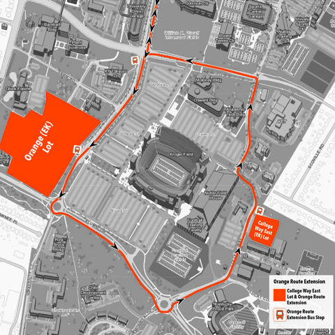 Orange Lot contingency plan map