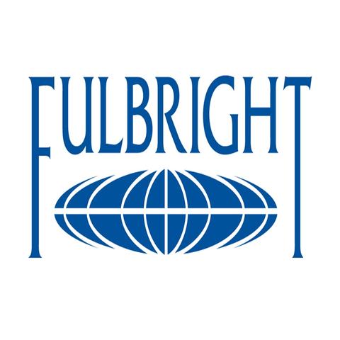 photo of blue Fulbright logo