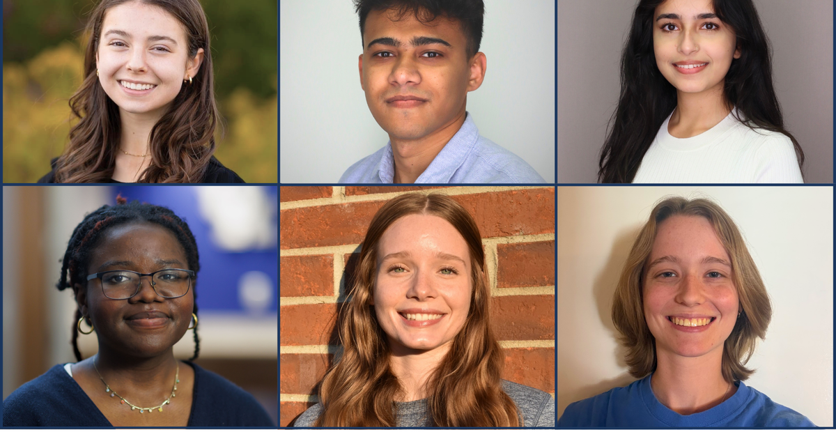 6 students selected as 2026 Sustainability Summer Research Fellows