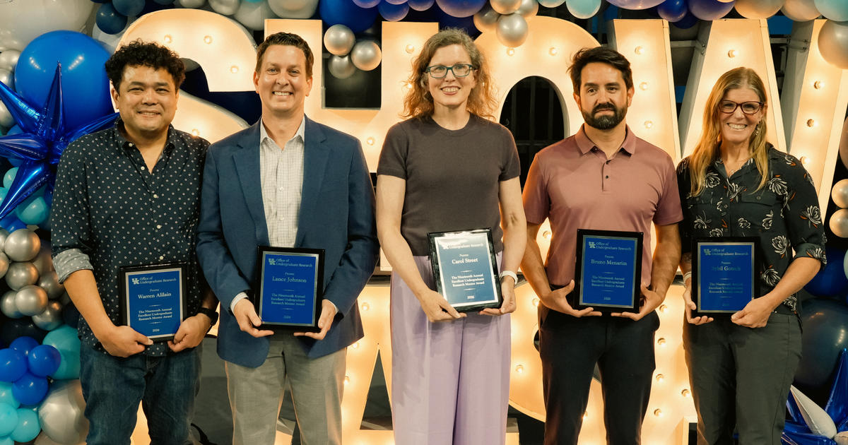5 UK faculty honored for excellence in undergraduate research mentoring