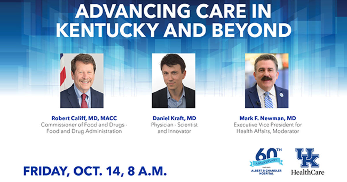 UK HealthCare hosting 2 nationally esteemed guests for 60th anniversary symposium
