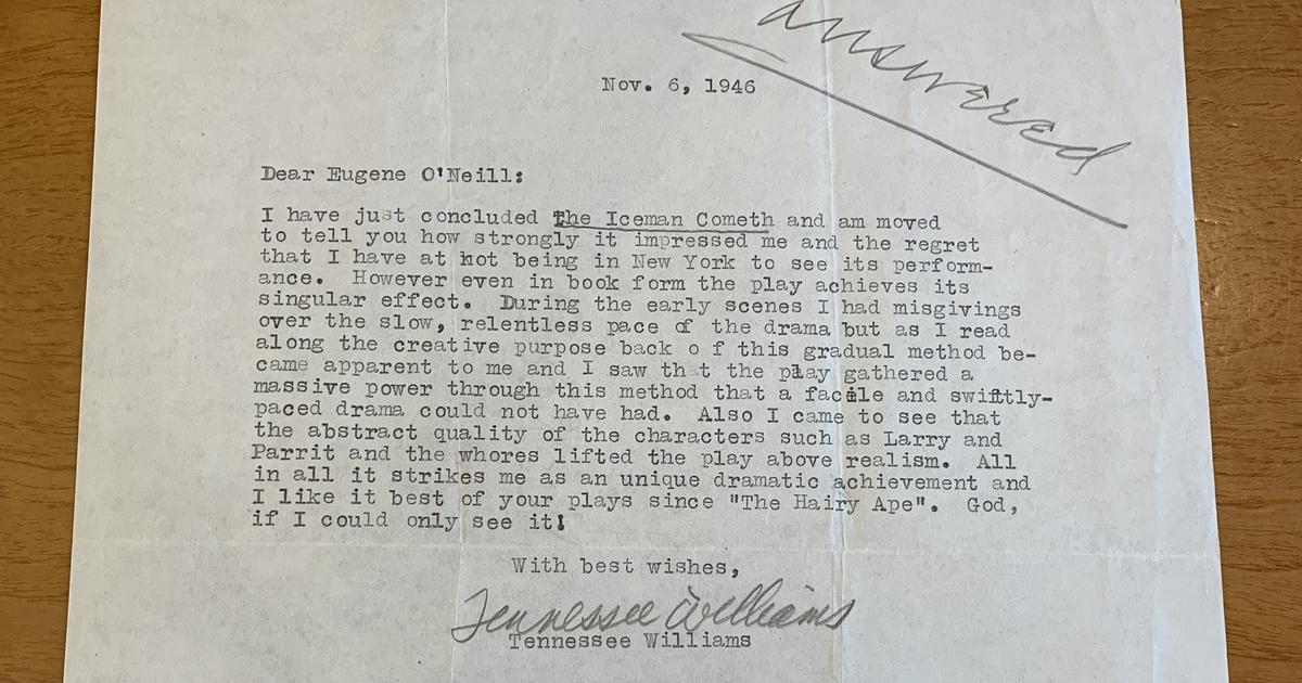 UK Professor Discovers Letter Between Storied American Playwrights Tennessee Williams, Eugene O'Neill - Vimarsana News