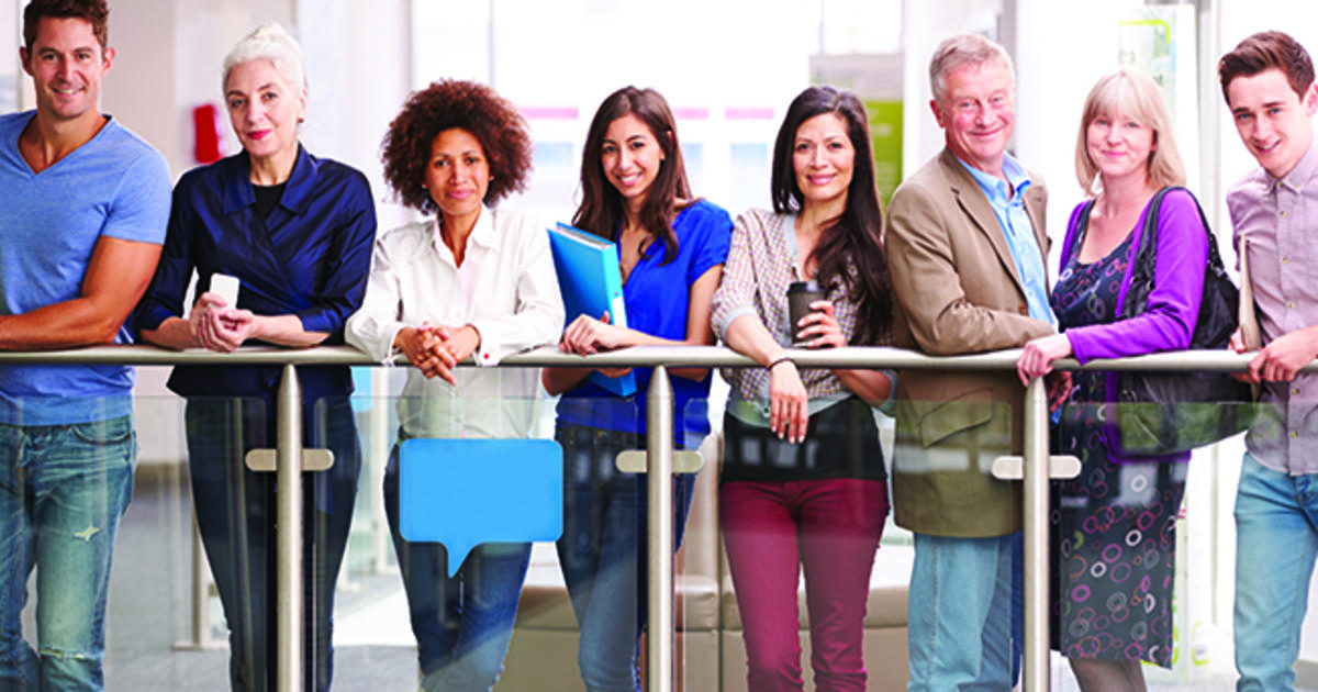 Students mature handsome group