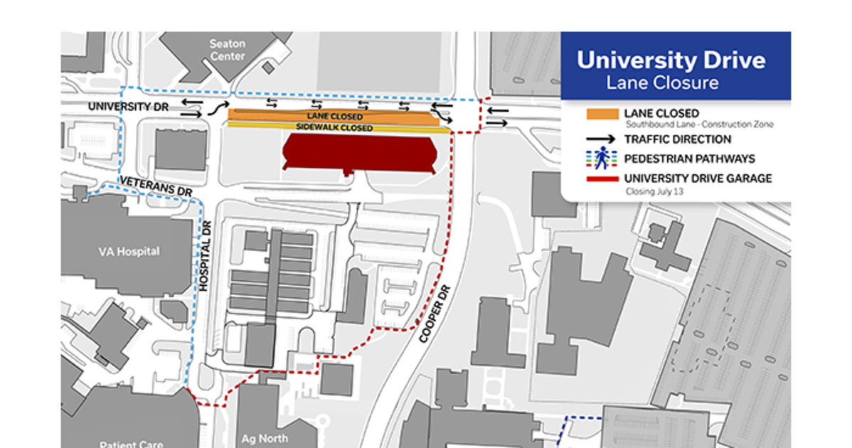 Upcoming University Drive Lane closure, travel impacts | UKNow
