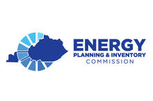 A logo featuring a blue silhouette of the state of Kentucky against a blue circular sunburst graphic on the left, next to the words "ENERGY PLANNING & INVENTORY COMMISSION" in blue text on the right.