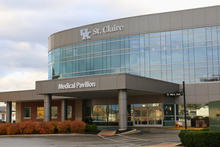 Exterior of UK St. Claire medical pavilion