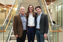 Left to right: Professor Jack Groppo, Lucas Bertucci and Zebulon Hart, the co-founders of Verdant Beneficiated Resources. Jeremy Blackburn | Research Communications
