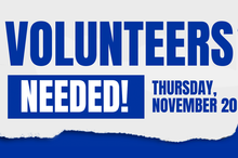 Volunteers needed graphic