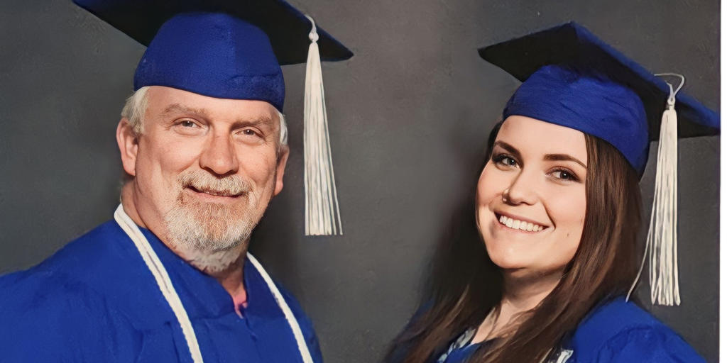 Father-daughter duo graduate together from UK - Vimarsana News