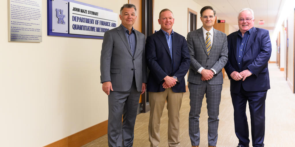 Gatton College holds naming ceremony for John Maze Stewart Department of Finance and Quantitative Methods - Vimarsana News