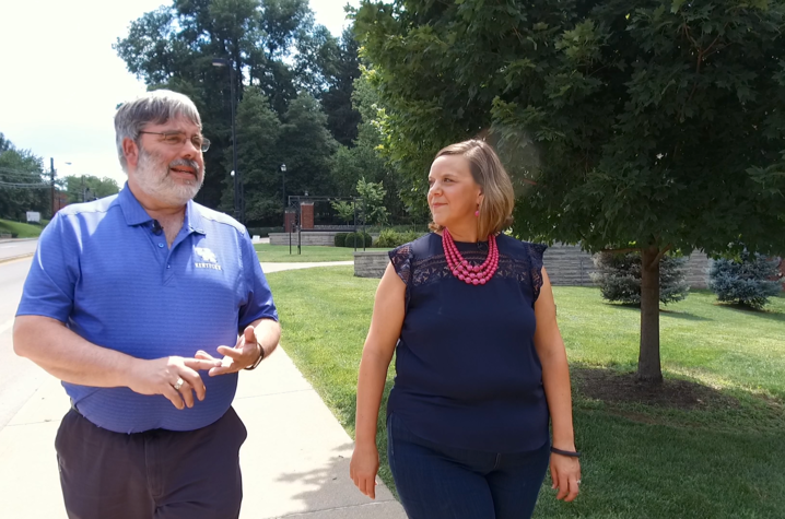 This is a photo from the Campus Walk with UK College of Fine Arts Dean Mark Shanda. 