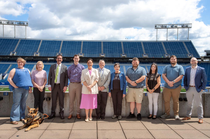 Special guest speakers this year included UK trauma patients and leadership along with Lt. Governor Jacqueline Coleman and Mayor Linda Gorton. Hilary Brown | UK Public Relations