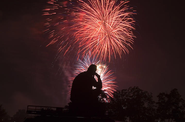 Fireworks. 