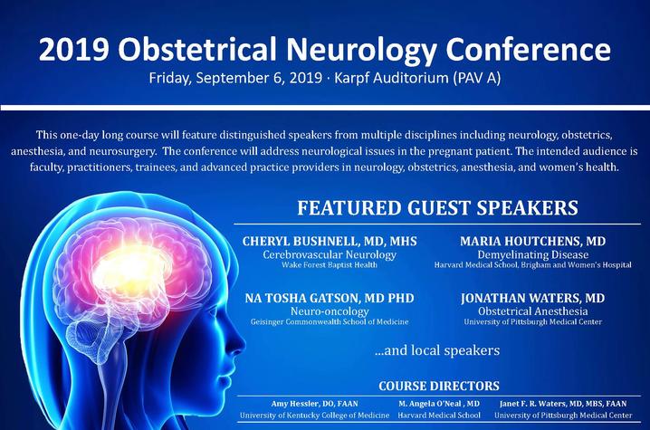 Photo of Obstetrical Neurology Conference invitation