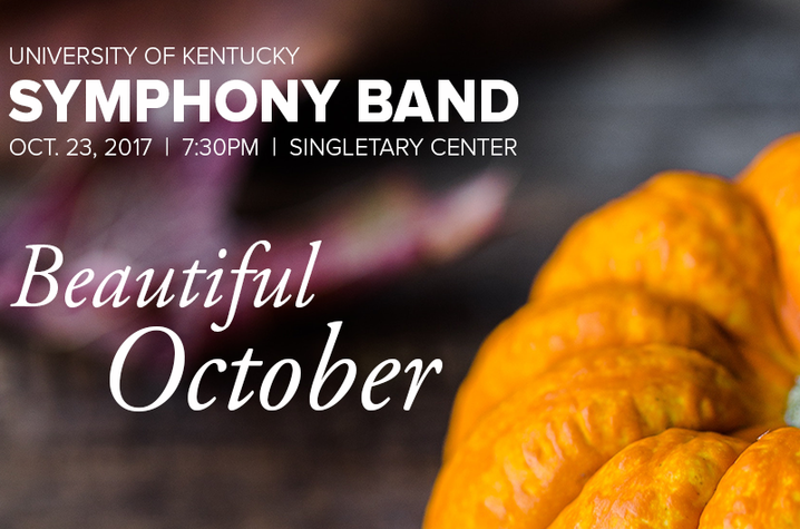 photo of UK Symphony Band October concert web banner