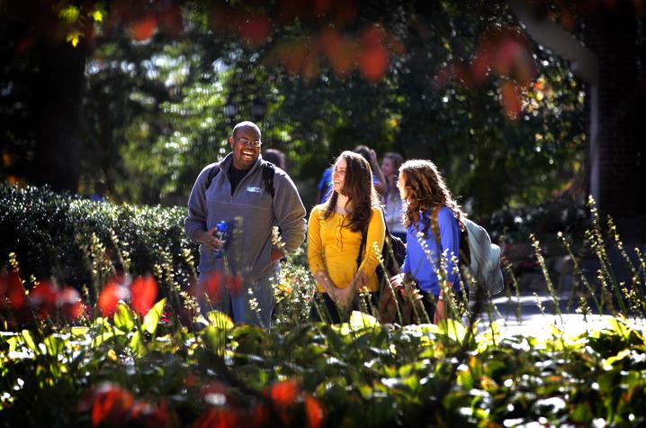 Photo of Students on UK's Beautiful Campus