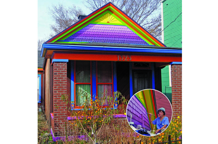 photo of "rainbow" home in Louisville from "Chromatic Homes"