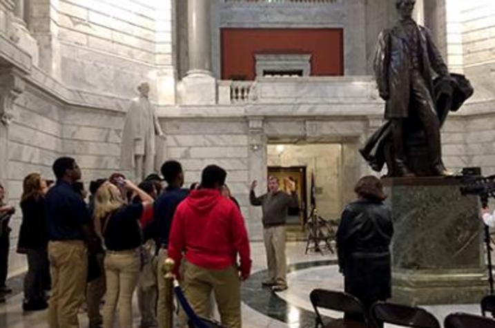 Students at Kentucky State Capitol