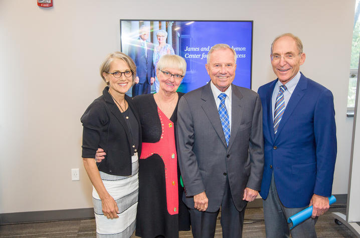 Photo of President Eli Capilouto, Dr. Mary Lynne Capilouto and James and Gay Hardymon  