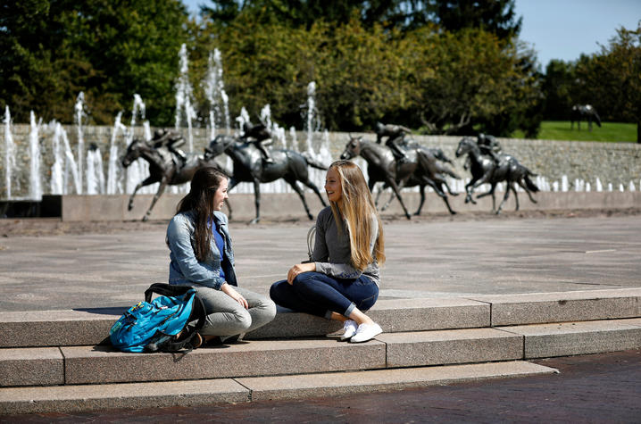 students downtown