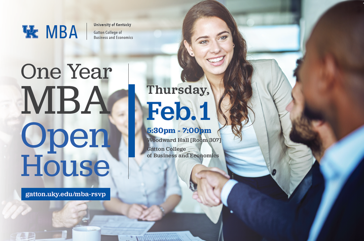 Gatton College to Host One Year MBA Open House Feb. 1 | UKNow