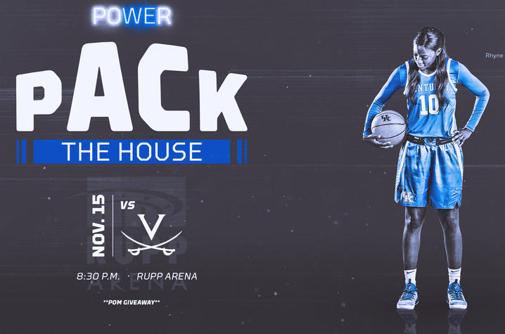 photo of Women's Basketball Pack the House graphic for Nov. 15 game