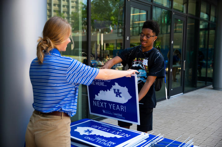 This is a photo from a "see blue." U orientation this summer. 