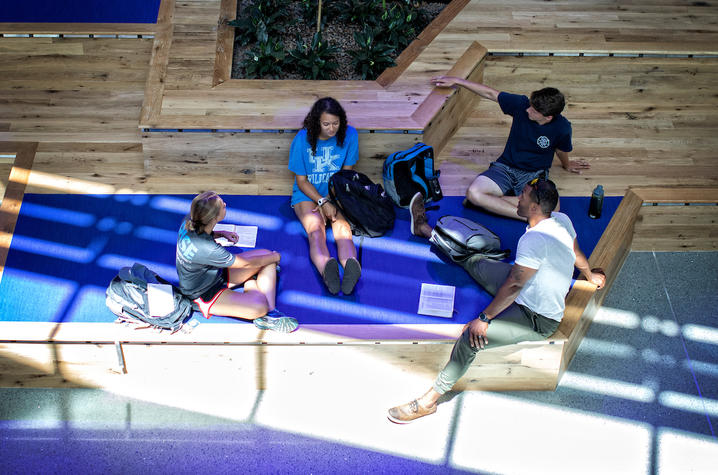 This is a photo of students enjoying the Gatton Student Center.