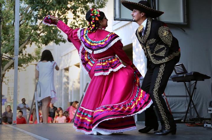photo of 2 dancers at 2018 Festival Latino de Lexington
