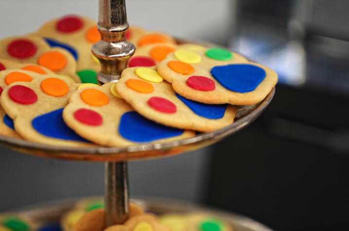 Rainbow cookies.