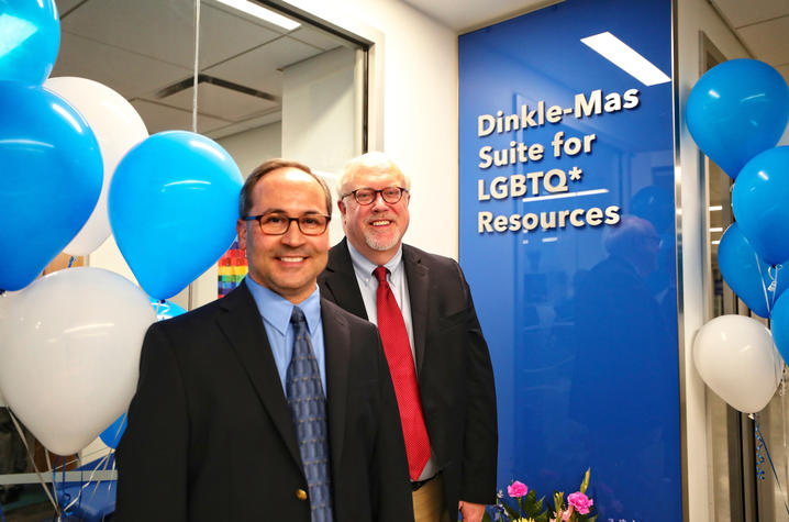 This is a photo of UK alumnus Jim Dinkle and his partner, Carlos Mas Rivera