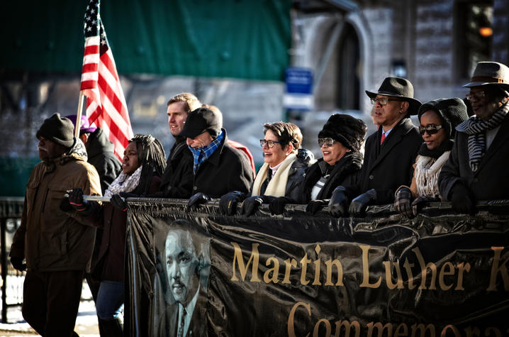 Lexington's holiday Freedom March. 