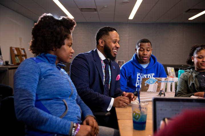 photo of staff working in UK's MLK Center