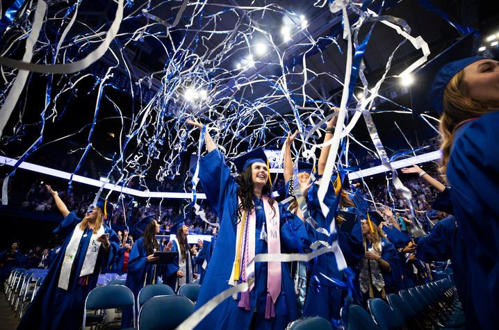 This is a photo from UK's Commencement in May 2019.