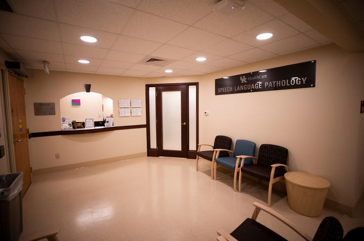 The lobby of the new UK HealthCare Speech-Language Pathology Clinic | Photo: Pete Comparoni