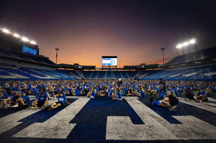 This is a photo of UK's Fall 2019 Incoming Class during K-Week.