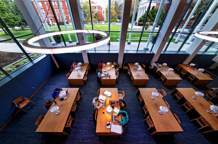 This is a photo inside the new UK College of Law building. 